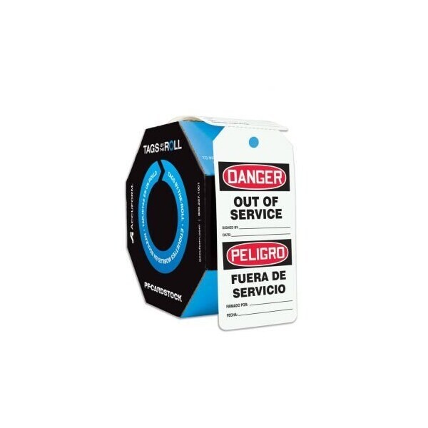 Accuform Danger, PF-Cardstock, 6-5/8 in Width, 3-5/8 in Height SBTAR148 - main